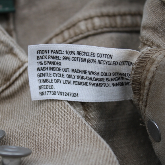 Women’s High Rise Distressed Straight Leg Jeans - Light Brown Size 00 & 4 - Picture 6 of 12